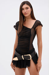 LEXIE MESH MINI DRESS