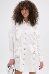 MY BOYFRIENDS SHIRT AGAIN POPLIN MINI DRESS