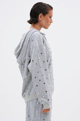 POPPING OFF ZIP UP SWEATSHIRT