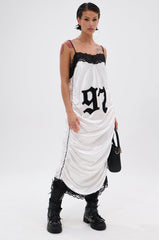 GO SPORTS RUCHED MIDI DRESS