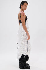 GO SPORTS RUCHED MIDI DRESS
