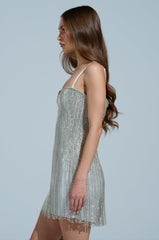 DAYDREAMER RHINESTONE MINI DRESS