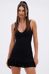 RUFFLE QUEEN MINI DRESS
