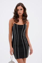 A LITTLE PARTY NEVER HURT BANDAGE MINI DRESS