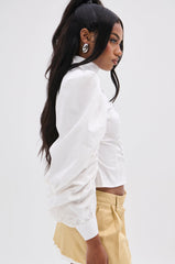 GIVE ME LOVE WHITE BLOUSE
