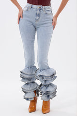 NOT ENOUGH RUFFLE DENIM