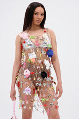 NOT SO TYPICAL CHAIN MINI DRESS WITH CHARMS
