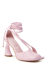 AZALEA WANG BUIKY PINK CHUNKY HEEL PUMP