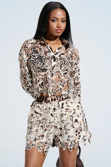 LEILA LEOPARD BUTTON DOWN