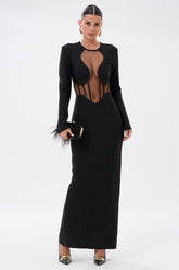 A NIGHT OUT BANDAGE MAXI DRESS