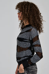 KASHA CREWNECK SWEATER IN GREY
