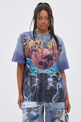 IRREVERENT OVERSIZED GRAPHIC TEE