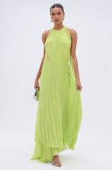 NIXEN MAXI DRESS WITH CHIFFON OVERLAY