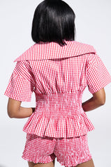 PICNIC TIME RUFFLE TOP