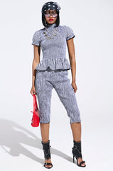 FLOWER CHILD RUFFLE CAPRI