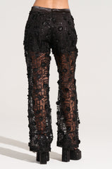 CELEBRATION TIME LACE PANTS IN BLACK