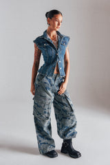 I THINK YOU WANNA KNOW DENIM CARGO PANT