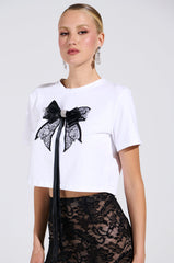 GIRLY POP BOW TEE