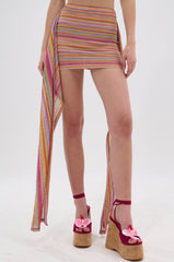 MORNING SHINE CROCHET MINI SKIRT