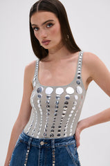 ILLUSION POLKA DOT BODYSUIT