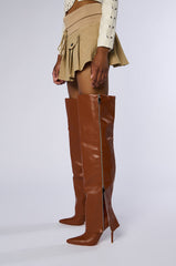 AZALEA WANG MOSSY TAN BOOT