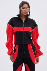 LET IT HAPPEN ZIP UP SWEATSHIRT