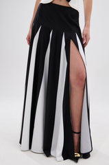 RACHEL SATIN MAXI SKIRT