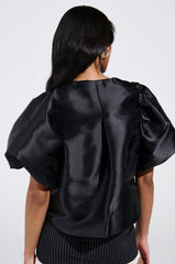 PRAIRIE CHIC CROPPED TIE FRONT BLOUSE
