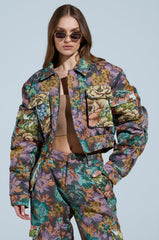 LOGAN SQUARE JACQUARD BOMBER