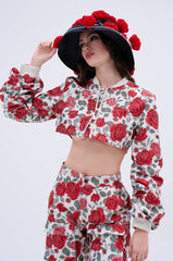 FULL OF ROSES CROPPED BOMBER