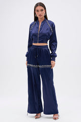 CALL BACK CUTOUT SATIN JOGGER
