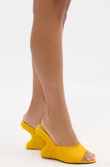 AZALEA WANG VASA MUSTARD OPEN TOE SANDAL