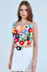 PENELOPE FLORAL CORSET TOP