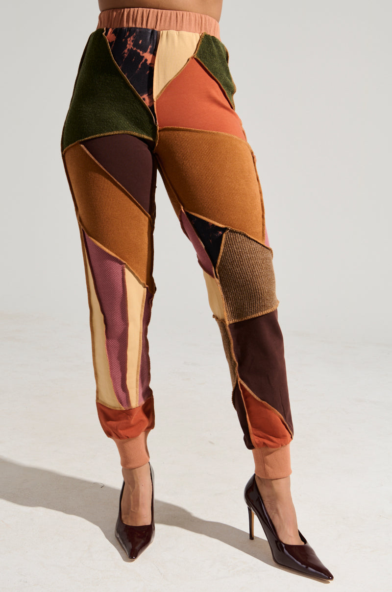 CATCH FEELINGS PATCHWORK JOGGER