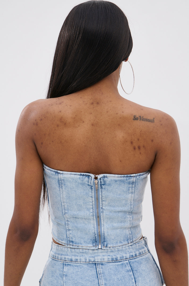 OLIVIA DENIM CORSET