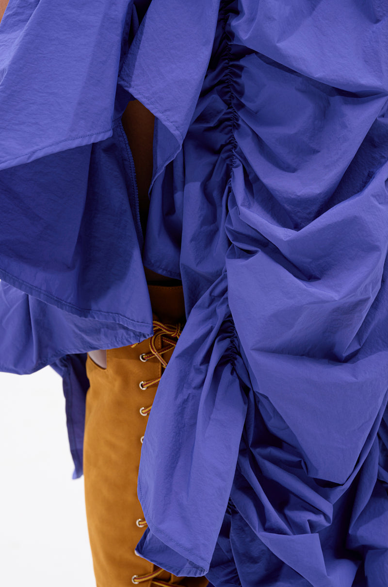 NOT ABOUT IT RUCHED MIDI SKIRT