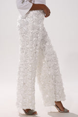 ROSE PETAL WIDE LEG PANT