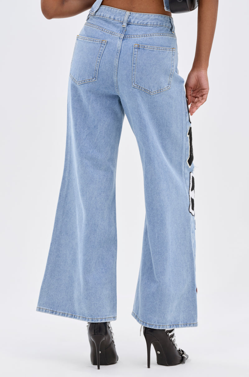 PATCH DENIM RELAXED PANT