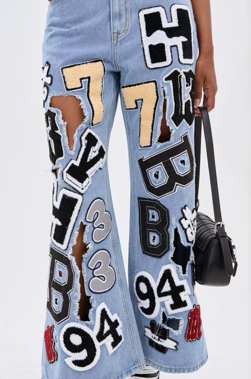 PATCH DENIM RELAXED PANT