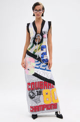 INSTA SAW IT FIRST GRAPHIC MAXI DRESS