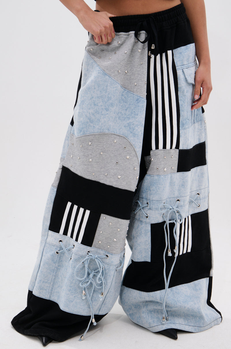 DECONSTRUCTED MASTERPIECE WIDE LEG PANT