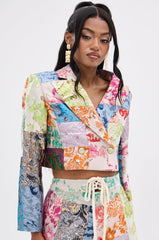 MIXED FEELINGS BROCADE BLAZER