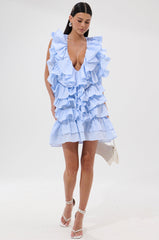 ONCE UPON A TIME RUFFLED MINI DRESS