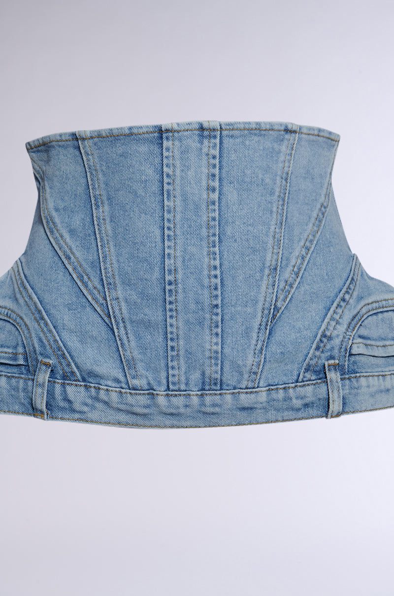 IYKYK DENIM PANT DETAIL BELT