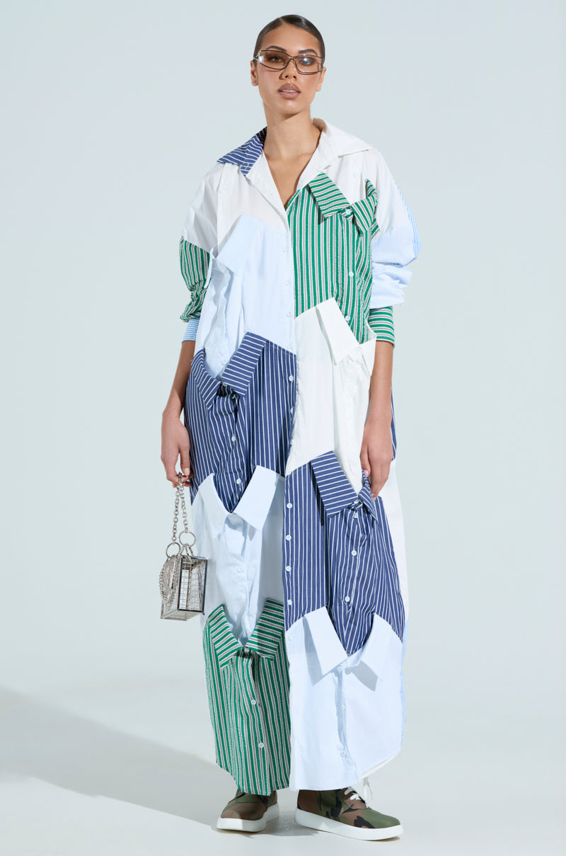 NOT YOUR BOYFRIENDS SHIRT MAXI DRESS