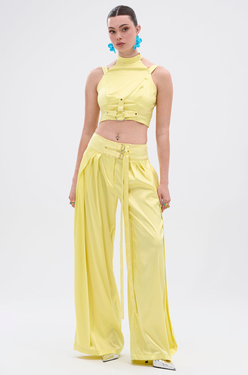 ELECTRIC SATIN BLOUSE