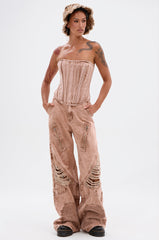 NEW ITEM DISTRESSED DENIM JEAN