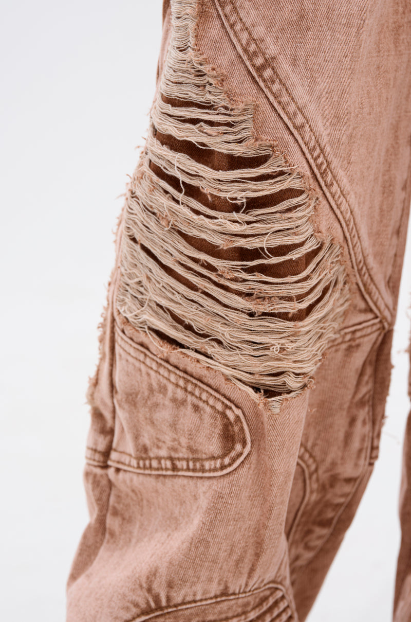 NEW ITEM DISTRESSED DENIM JEAN