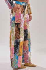 LOLITA PATCHWORK BROCADE TROUSER