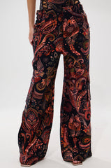 FALL VIBES BROCADE TROUSER